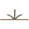 Ekena Millwork Richland Rough Sawn Timber Gable Bracket, Douglas Fir, 96"W x 48"H x 2"D x 4"F, 12/12 Pitch GBW096X48X0204RIC00RDF - alternate 5